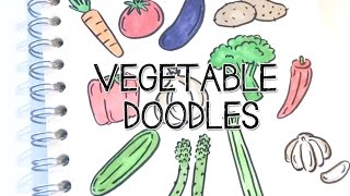 Vegetable Doodles  Doodle with Me [upl. by Asiret]