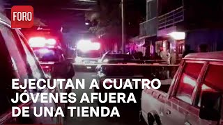 Matan a jóvenes afuera de una tienda en Irapuato Guanajuato  Las Noticias [upl. by Asiil]