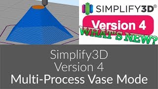 Simplify3D Version 4  MultiProcess Vase Mode [upl. by Akemehs]