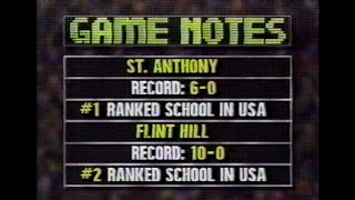 1 St Anthony vs 2 Flint Hill  1989 King Cotton Classic Tournament [upl. by Benkley551]