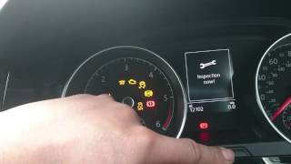 How to reset service on golf 7 [upl. by Alinna]