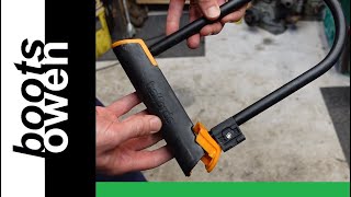 Halfords bike lock v bolt cutters and hacksaw who will win [upl. by Bertsche220]