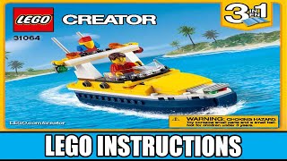 LEGO Instructions  Island Adventures Speedboat  31064 LEGO CREATOR [upl. by Noiwtna]