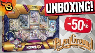 UNBOXING  COLEÇÃO LENDÁRIA Hoopa EX Promoção Playground [upl. by Glenden755]