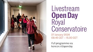 Open Day  Royal Conservatoire The Hague 2024 [upl. by Schurman593]