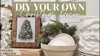 Creating your own Christmas Decor • DIY home decor • Candy Canes • Moss Christmas tree [upl. by Joell]