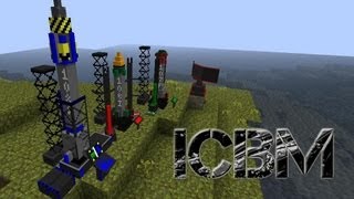 Minecraft ICBM Missiles Mod Part 2 InterContinental Ballistic Missliles [upl. by Suneya]