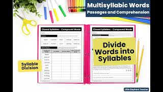 Multisyllabic Words Reading Comprehension Passages [upl. by Bellaude]