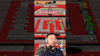 First Ever Bowser Castle Mario Kart Track snes nintendo retrogaming [upl. by Anneyehc]