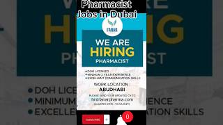 Pharmacist  Jobs in Dubai  D Pharma  Pharmaceutical [upl. by Phi840]