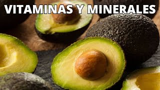 ¿Cuáles son las VITAMINAS y MINERALES del Aguacate 🥑 Beneficios y tipos de AGUACATE [upl. by Cornwall]