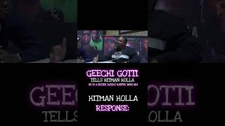 GEECHI GOTTI TELL HITMAN HOLLA HE A BETTER BATTLE RAPPER THEN HIM [upl. by Darcey344]