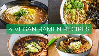 BEST Vegan Ramen Recipes  EASY Broths to make TODAY [upl. by Luna]