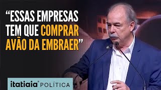 MERCADANTE FAZ APELO PARA QUE EMPRESAS AÃ‰REAS BRASILEIRAS COMPREM AVIÃ•ESÂ DAÂ EMBRAER [upl. by Yelwah]