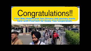 The first arrival of 50 candidates after the Dubai Taxi Interview Overseas Hiring Interview in India [upl. by Nitsed]