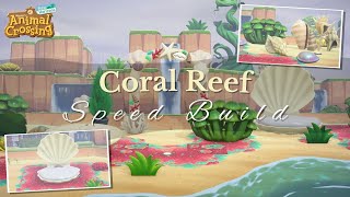 CORAL REEF  ACNH Speed Build  Animal Crossing New Horizons Gameplay  223 [upl. by Biddle]