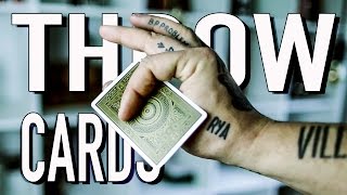 How To THROW Playing Cards FAST [upl. by Stanton]