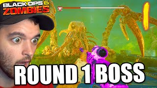 ROUND 1 EASTER EGG BOSS FIGHT Black Ops 6 Zombies [upl. by Tiat]