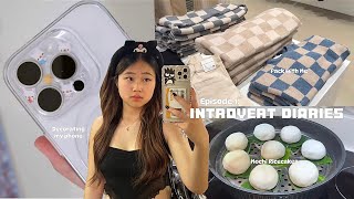 Introvert Diaries 🎧 New iPhone 16 Pro my vlogging setup decorating my phone how I pack [upl. by Kcirad302]