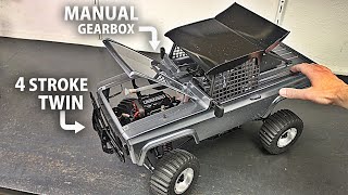 Assembling amp Running a TWIN Cylinder 4 STROKE RC Crawler [upl. by Hoseia]