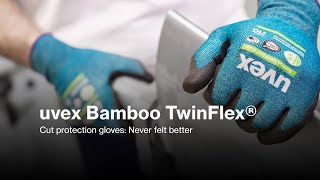 uvex Bamboo TwinFlex – the modern cutprotective safety glove EN [upl. by Leribag569]