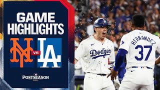 Mets vs Dodgers NLCS Game 6 Highlights 102024  MLB Highlights [upl. by Rofotsirk]