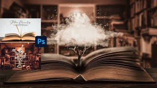 Tutorial Fotomontaje en Photoshop Libro Mágico [upl. by Niarbo]