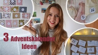 Last Minute Adventskalender selber basteln DIY  3 Adventskalender Ideen [upl. by Garrot449]