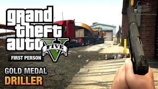 GTA 5  Mission 77  Driller First Person Gold Medal Guide  PS4 [upl. by Rosene]