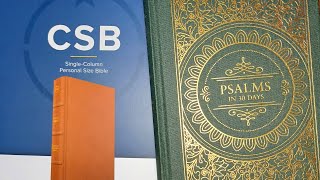 Quick look CSB Single Column Personal Size Bible and Psalms in 30 Days [upl. by Niltyak]