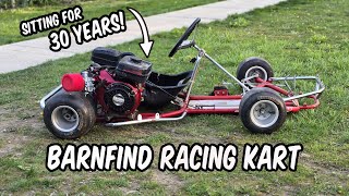 RACE GO KART BARN FIND  FIRST RIDE IN 30 YEARS [upl. by Conrado68]