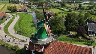 Zaanse Schans Amsterdam Windmühle Holenderskie wiatraki 荷蘭風車 オランダの風 Moulins à vent dutch windmill [upl. by Gorlin]