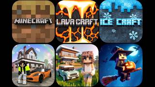 Minecraft Trial VS LavaCraft VS IceCraft VS School Party Craft VS Super City VS Village City [upl. by Athenian698]