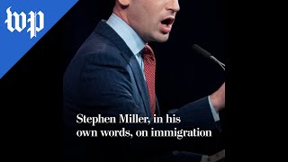 Stephen Miller in his own words on immigration [upl. by Cnahc]