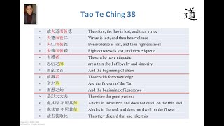 Tao Te Ching Chapter 38  Part 3 Benevolence and Righteousness [upl. by Bradman]