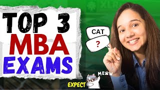 Top 3 MBA Exams except CAT  Complete details in ONE video  Ankusha Patil [upl. by Schreibe]