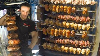 Germany Street Food Huge Roasted and Boiled Pork Knuckles Sausages amp more [upl. by Vasos725]