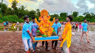 कोकणातील पारंपारिक गणपती विसर्जन सोहळा 😍 ratnagiri gavkhadi [upl. by Ilrebma]