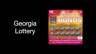 Win It All Bonus  Georgia Lottery 2 May 2024 [upl. by Oninrutas]