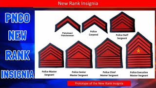 PNCO NEW RANK INSIGNIA  PNP NEW RANK INSIGNIA [upl. by Idnew]