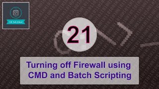 21Turning off Firewall using CMD and batch script  English [upl. by Antoinetta]