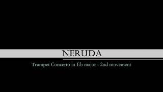 Neruda Trumpet concerto in E flat major 2nd movement  piano accompaniment [upl. by Llenyar]