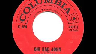 1961 HITS ARCHIVE Big Bad John  Jimmy Dean a 1 record [upl. by Adelind277]