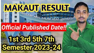 MAKAUT amp All College University Odd Semester Result Published Date  Official Update [upl. by Kobe]