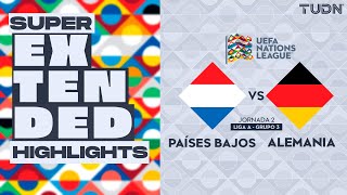 SUPER EXTENDED HIGHLIGHTS  Países Bajos vs Alemania  UEFA Nations League 2024  TUDN [upl. by Hnirt]