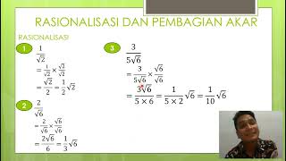 RASIONALISASI DAN PEMBAGIAN AKAR [upl. by Shari]