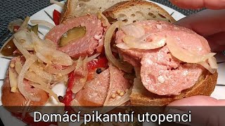 Domácí pikantní utopenci  recept do sklenic [upl. by Hart]