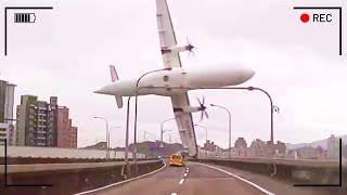 Most Terrifying Plane Crashes Caught On Camera [upl. by Kcub160]