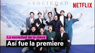 Noche de estreno de La sociedad de la nieve  Netflix España [upl. by Schertz46]