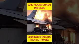 DHL Plane Crash Shocking Footage of Impact in Lithuania planecrash dhlexpress lithuania [upl. by Juliet]